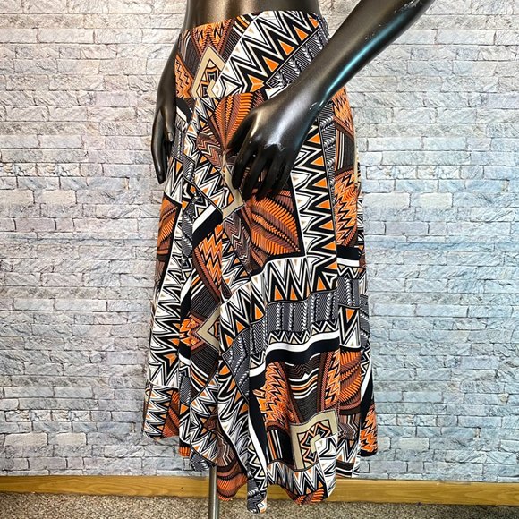 East 5TH Abstract Print Colorful Skirt Women's Size Small Knee Length - Picture 2 of 6